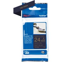 [BROTZERN54] Ruban TZERN54 24mm or / bleu  tissu non adhésif