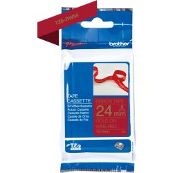 [BROTZERW54] Ruban TZERW54 24mm or / bordeau tissu non adhésif