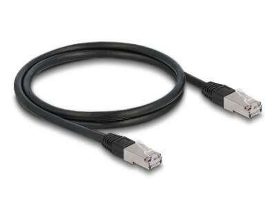 [C6AO0100] Cordon RJ45 Cat 6a outdoor LSZH S/FTP 1m noir