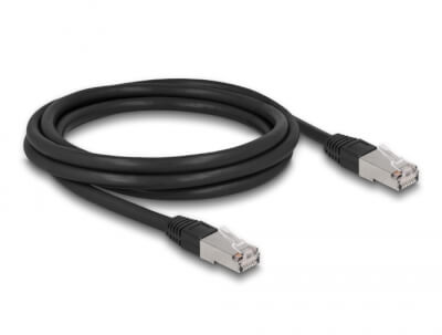 [C6AO0200] Cordon RJ45 Cat 6a outdoor LSZH S/FTP 2m noir