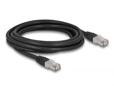 [C6AO0300] Cordon RJ45 Cat 6a outdoor LSZH S/FTP 3m noir