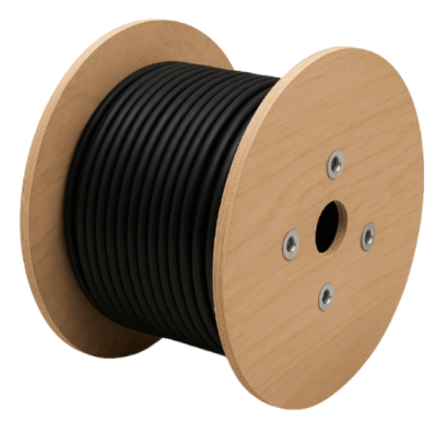 [C6ASZC0500EXT] Touret 500M gaine PE Cat.6a F/UTP Extérieur LSZH