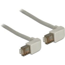 [CC5D0100] Cordon RJ45 Cat 5e S/FTP coudé / coudé 1m beige