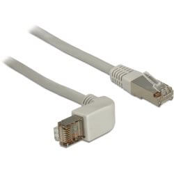 [CC5S0200] Cordon RJ45 Cat 5e S/FTP coudé H/ droit 2m beige