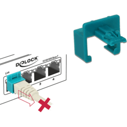[CRJSEC40] Pack de 40 clip de sécurisation RJ45 + clé