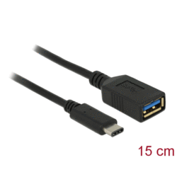 [DE65634] Adaptateur 15cm USB 3.1 A Femelle > C Mâle