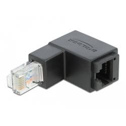 [DE86423] Adapt RJ45 mâle coudé bas > RJ45 femelle cat6 UTP