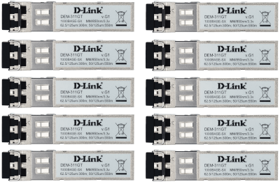 [DEM311GT/10] Mod. MiniGBIC SFP Giga Multi LC 550m (Pack de 10)