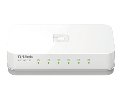 [11948233] Switch 5 Ports 10/100 Mbps Boîtier en Plastique