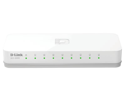 [11948234] Switch 8 Ports 10/100 Mbps Boîtier en Plastique