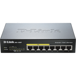 [DGS1008P] Switch Desktop 8 Ports Giga dont 4 PoE at 60W
