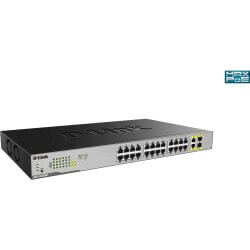 [DGS1026MP] Switch 24 Ports Giga PoE at 370W + 2 Combo SFP