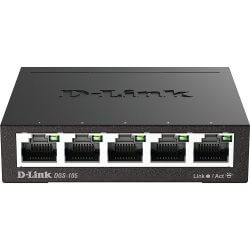 [DGS105] Switch Desktop 5 Ports Giga Boîtier+Connect. Métal