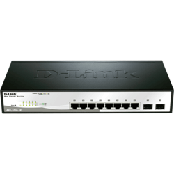 [DGS1210-10/E] Switch SMART+ avec 8 Ports Giga et 2 Ports SFP
