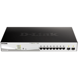 [DGS1210-10MP/E] Switch SMART+ avec 8 Giga PoE 802.3at 130W + 2 SFP