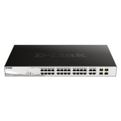 [DGS1210-28MP/E] Switch SMART+ 24 Giga PoE at 370W + 4 Combo SFP