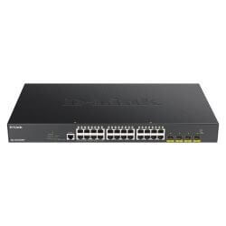[DGS1250-28XMP/E] Switch Smart+ 24 Port Giga PoE at 370W + 4 SFP+