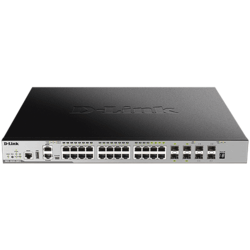 [DGS3630-28PC/SI/E] Switch L3 24 Gig PoE at 370W +4 ComboSFP & 4 SFP+