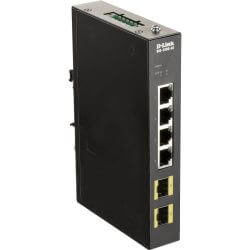 [DIS100G-6S] Switch Industriel Rail DIN 4 Ports Giga + 2 SFP