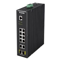 [DIS200G-12S] Switch L2 Indus. 10 Ports Giga + 2 SFP, Rail-DIN
