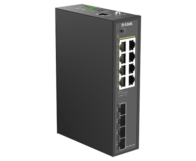 [DIS210G-12P] Smart L2 Indus. 8 Ports Gig PoE+ (240W) et  4 SFP