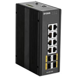[DIS300G-12SW] Switch L2 Indus. 8 Ports Giga + 4 Ports SFP Giga