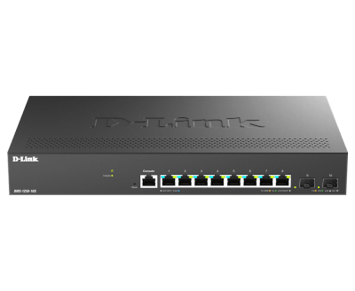 [DMS1250-10S/E] Switch Smart+ L2+ 8 Ports 2,5 GbE + 2 Ports SFP+