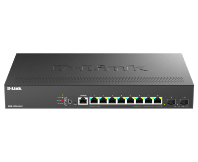 [DMS1250-10SP/E] Switch L2+ 8 ports 2,5GbE PoE+ (240W) + 2 SFP+ 10G