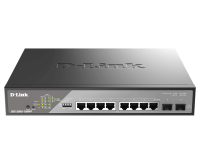 [DSS200G-10MPP/E] 8 ports Giga PoEbt dont 8 Longue Distance + 4 SFP