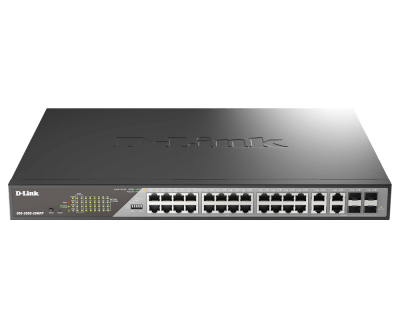 [DSS200G-28MPP/E] D-Link Switch 24 ports Giga PoEbt Longue Distance + 4 Combo