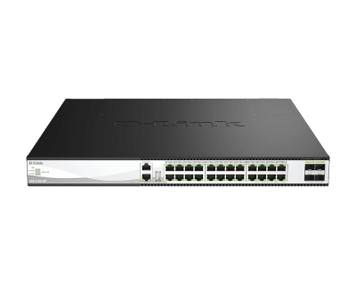 [DXS3130-28P/E] Switch L3 24 Ports MultiGigabit PoE++ et 4 SFP28