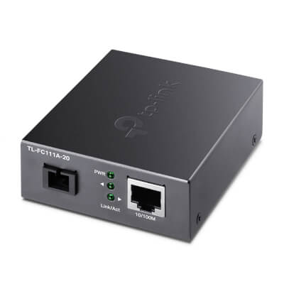 [FC111A-20] Transceiver 10/100 baseTX WDM SC 1310 TX / 1550 RX