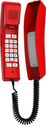 [FV-H2U-R] Téléphone d'urgence SIP mural H2U rouge