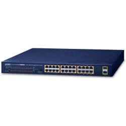 [GSW2620HP] Switch 19" 24 ports Giga PoE at 220W 2xSFP