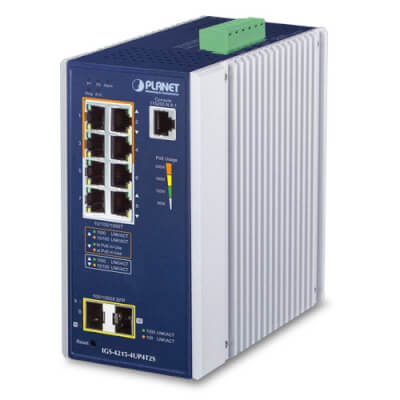 [IGS4215-4UP4T2S] Switch Indus L2 4 ports Giga PoE bt 240W 2xSFP