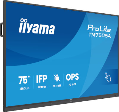 [IITN7505AB1AG] Ecran interactif 75'' IPS 40pts 4K HP + subwoofer