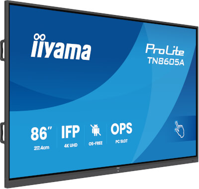 [II-TN8605A-B1AG] Ecran interactif 86'' IPS 40pts 4K HP + subwoofer