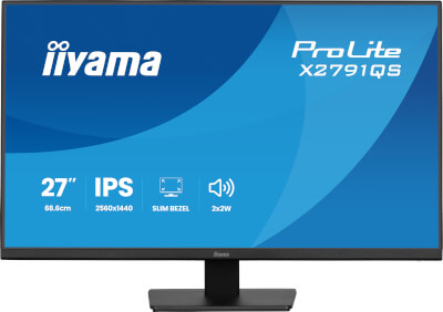 [II-X2791QS-B1] Moniteur 27" Ultra mince IPS quad HD HP