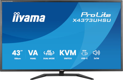 [II-X4373UHSU-B2] Moniteur 43'' VA G-Master Red Eagle 4K HP KVM