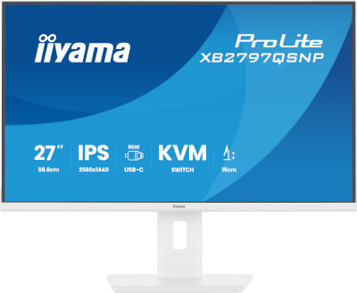 [II-XB2797QSNP-W1] Moniteur 27" Blanc IPS QuadHD HP pivot stati. acc.