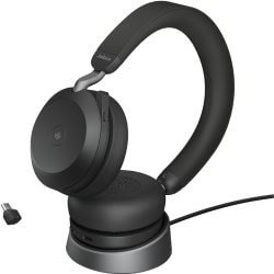 [JA-EV2-75CTS] Casque Evolve2 75 USB-C + socle de charge MS noir