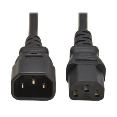 [P004-01M-EU] Cordon d'alimentation C13 vers C14 10A 1M Noir