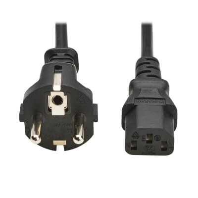 [8532026] EATON TRIPP LITE Power cable C13 to C14 10A 0,5M Noir