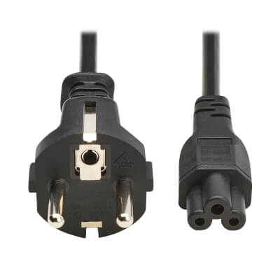 [P058-02M-EU] Cordon d'alimentation Schuko vers C5 2,5A 2M
