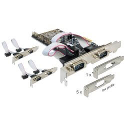 [PCIE-6SD] Carte PCI Express 6 ports série RS232 Dual Profile