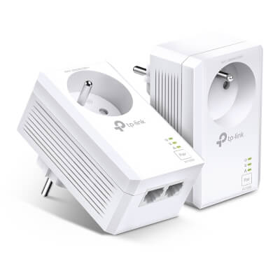[TL-PA7027PKIT] Kit 2xCPL AV1000 2 ports Giga avec prise gigogne