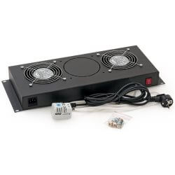 [TRIT-0024] Chapeau de ventilation  2 ventil + thermostat noir