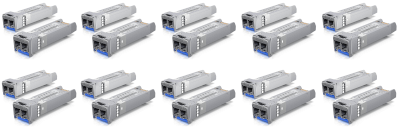 [UB-UACC-SM-10G-D-20] Pack de 20 modules SFP+ 10Gig monomode duplex 10km