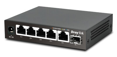 [VIGORSW-Q60X] Switch compact 5 ports 2,5Giga 1 port SFP+