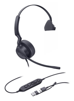 [YL-UH42T] Casque USB A&C monaural UH42 UC&Teams